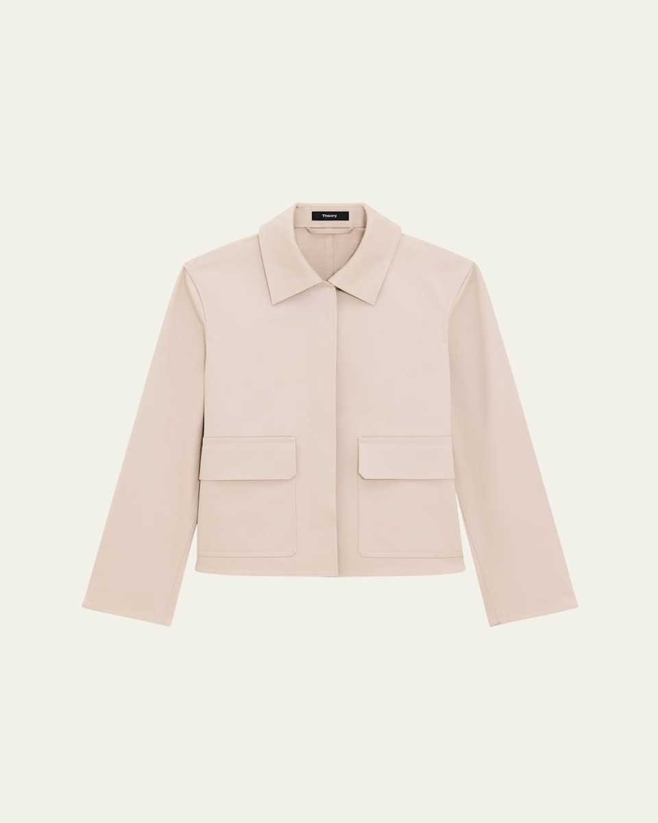 Short Boxy Trench Jacket